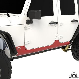 Overline Rocker ExoSkin Steel JK Unlimited 4-Door MetalCloak 3316 | Szekla4x4