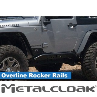 Overline Rocker Rails Rock Sliders JK 2-Door MetalCloak 3310 | Szekla4x4