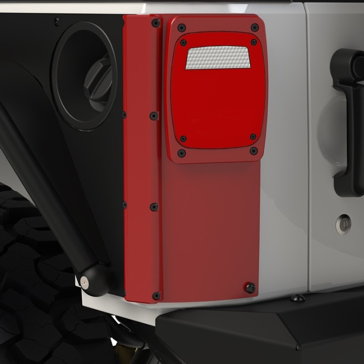 ExoCorner LED Taillight Kit Aluminum Housing JK MetalCloak 3430 | Szekla4x4