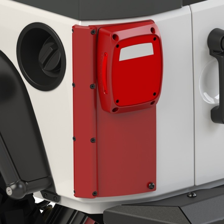 ExoCorner LED Taillight Kit Molded Housing JK MetalCloak 3431 | Szekla4x4