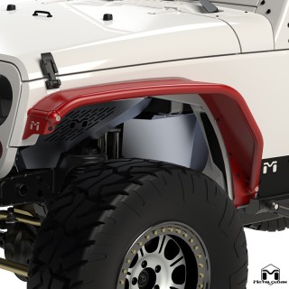 Overland Tube Fenders Front Steel JK MetalCloak 3200 | Szekla4x4