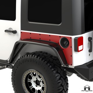 Extended ExoSkin Rear Corner Plates JK 4-Door MetalCloak 3415 | Szekla4x4