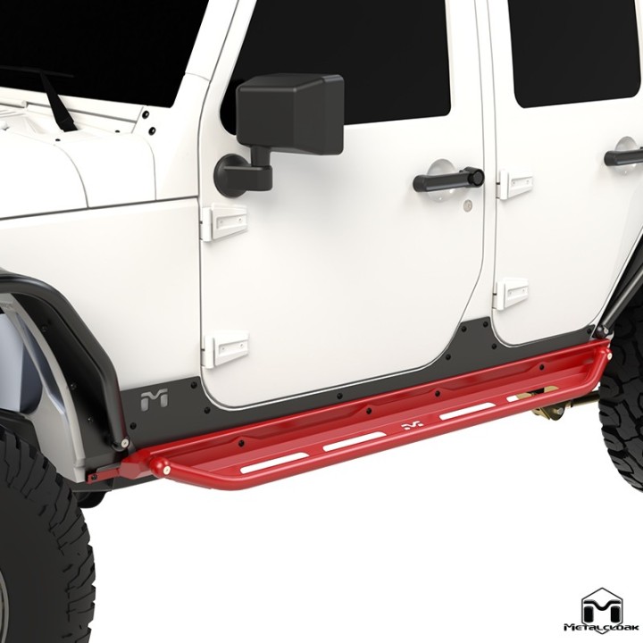 Overland Rocker and Flip Step Kit JK 4-Door MetalCloak 3351 | Szekla4x4