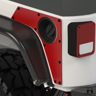 Rear ExoSkin Plates JK 4-Door MetalCloak 3413 | Szekla4x4