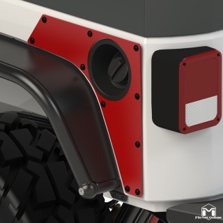 Rear ExoSkin Plates JK 2-Door MetalCloak 3412 | Szekla4x4