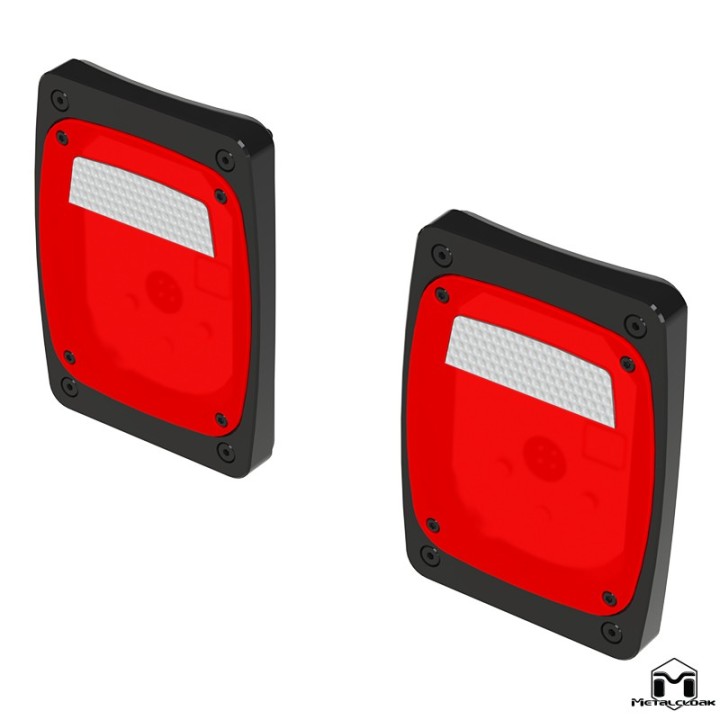 MetalCloak 3432 LED Taillight Kit Billet Aluminum Housing JK | Szekla4x4
