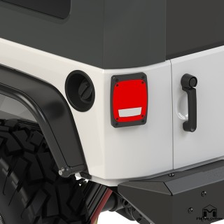 MetalCloak 3432 LED Taillight Kit Billet Aluminum Housing JK | Szekla4x4
