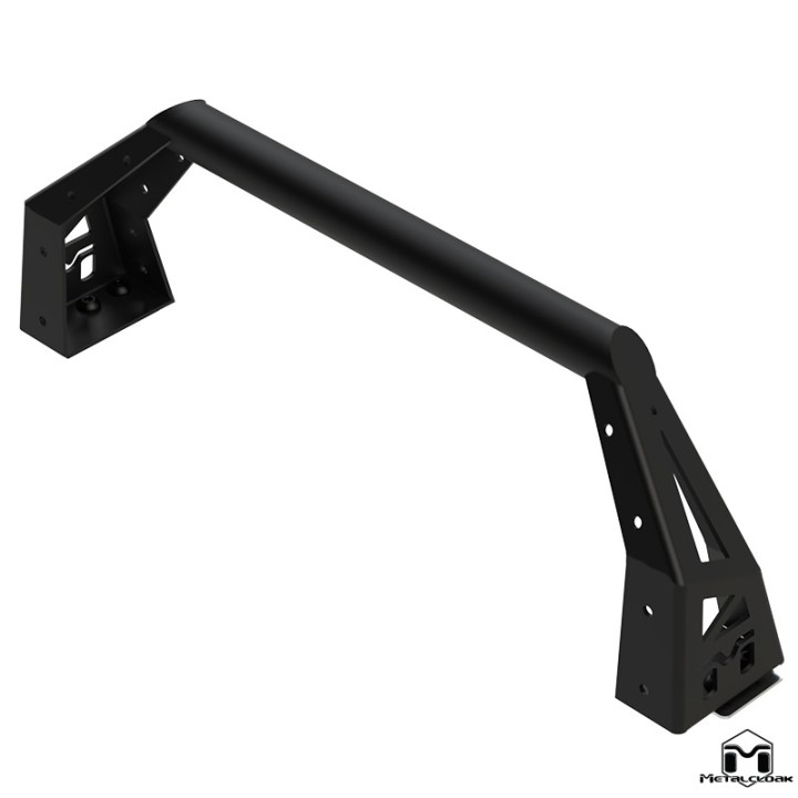 Bull Bar for Frame-Built Bumper 3/16in Steel 2in Tube Jeep Wrangler JK JL Gladiator JT MetalCloak