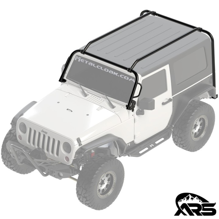 Rocklander kompletny system bagaznika dachowego stal 2 cale Jeep Wrangler JK 2-drzwiowy MetalCloak ARS