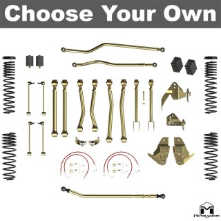 Suspension and Lift Kit 4.5in Game-Changer Duroflex True Dual Rate Jeep Wrangler JK MetalCloak