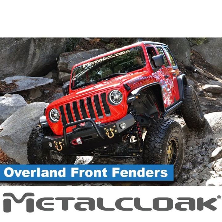 Overland Tube Fenders, Front, Steel, JL/JT METALCLOAK - view 3