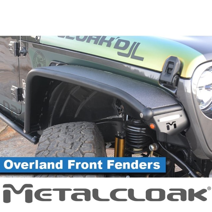Overland Tube Fenders, Front, Steel, JL/JT METALCLOAK - view 5