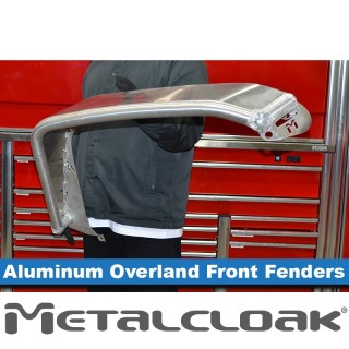 Overland Tube Fenders, Front, ALUMINUM, JL/JT METALCLOAK - view 2