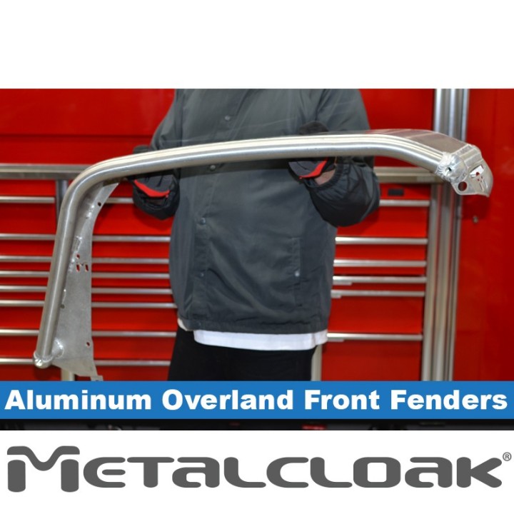 Overland Tube Fenders, Front, ALUMINUM, JL/JT METALCLOAK - view 3