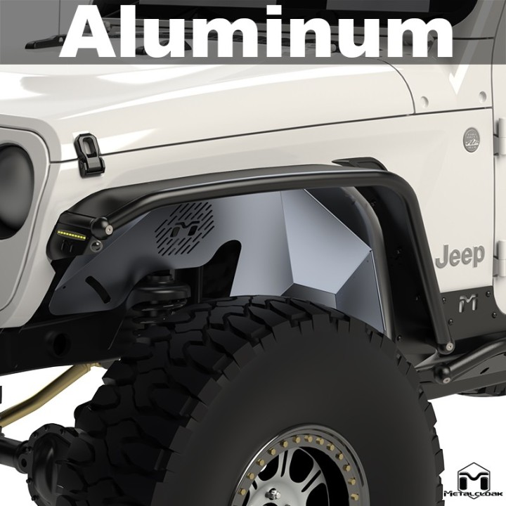 Overland Tube Fenders, Front, ALUMINUM, JL/JT METALCLOAK - view 5