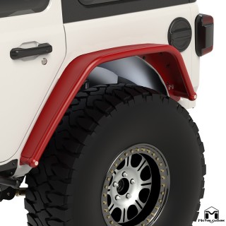 Overland Tube Fenders, Rear, Steel, JL Wrangler METALCLOAK