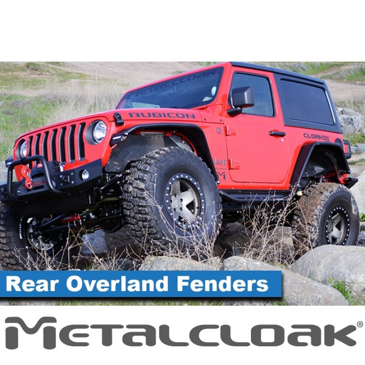 Overland Tube Fenders, Rear, Steel, JL Wrangler METALCLOAK - view 3
