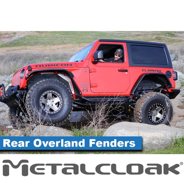 Overland Tube Fenders, Rear, Steel, JL Wrangler METALCLOAK - view 5