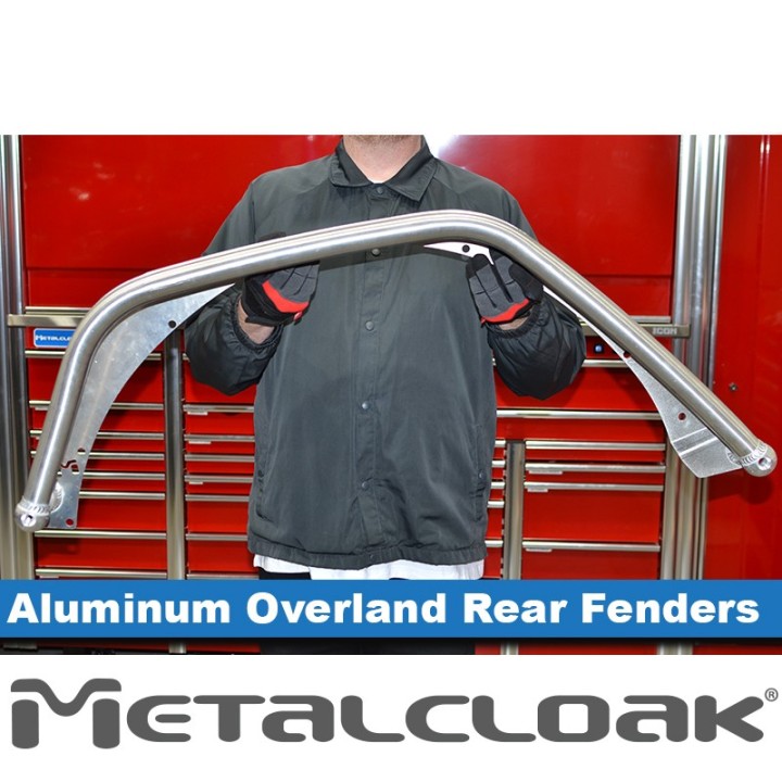 Overland Tube Fenders, Rear, ALUMINUM, JL Wrangler METALCLOAK - view 2