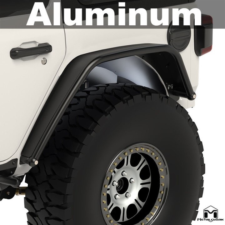Overland Tube Fenders, Rear, ALUMINUM, JL Wrangler METALCLOAK - view 5