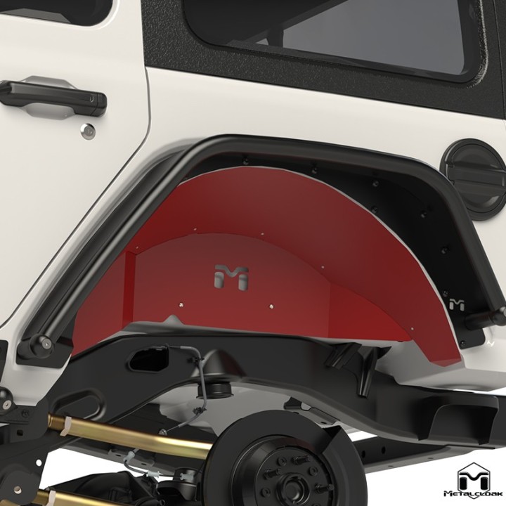 Replacement Aluminum Inner Fender Set, Rear, JL Wrangler METALCLOAK
