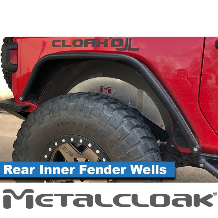 Replacement Aluminum Inner Fender Set, Rear, JL Wrangler METALCLOAK - view 2