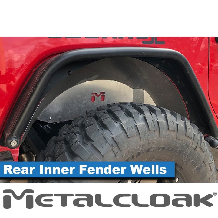 Replacement Aluminum Inner Fender Set, Rear, JL Wrangler METALCLOAK - view 3