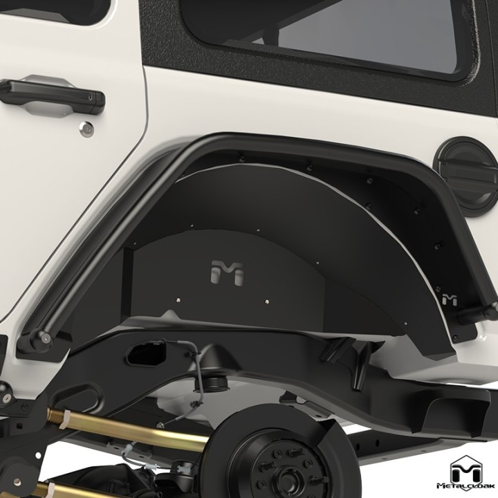 Replacement Aluminum Inner Fender Set, Rear, JL Wrangler METALCLOAK - view 5