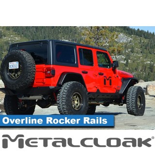 Overline Rocker Rails, Pair, JL 4-Door METALCLOAK - view 2