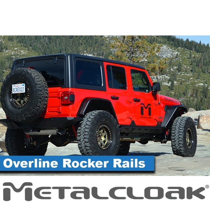 Overline Rocker Rails, Pair, JL 4-Door METALCLOAK - view 2