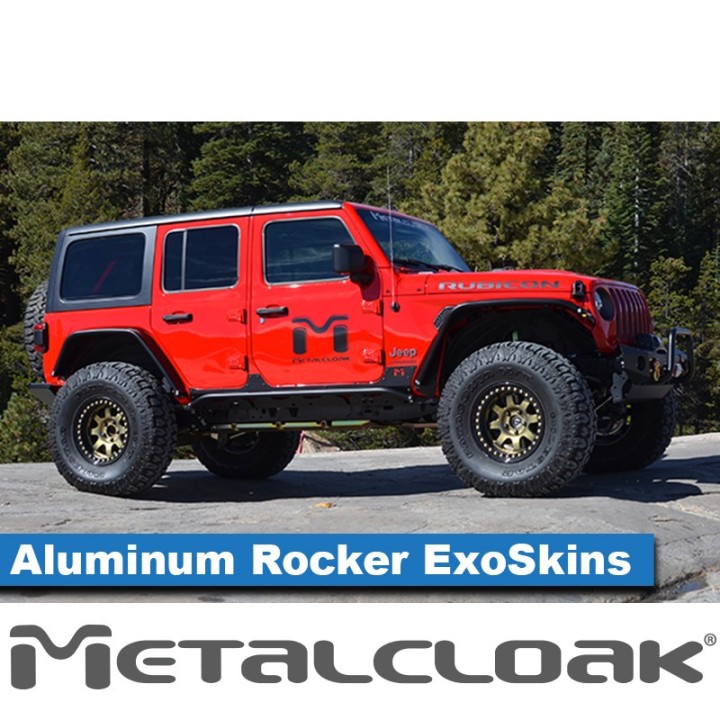 Aluminum Rocker ExoSkin, Pair, JL 4-Door METALCLOAK - view 2
