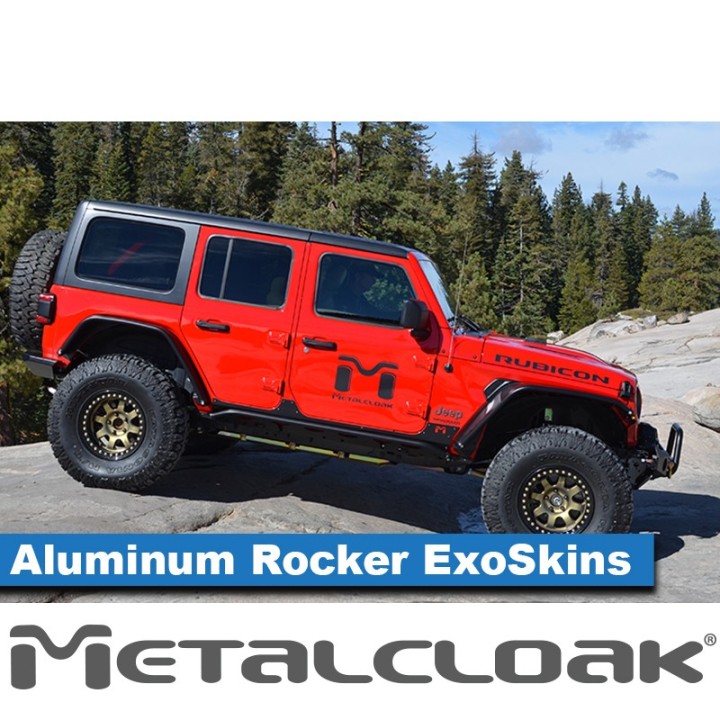 Aluminum Rocker ExoSkin, Pair, JL 4-Door METALCLOAK - view 4