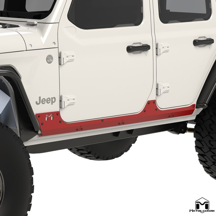 Aluminum Rocker ExoSkin, Pair, JL 4-Door METALCLOAK - view 5