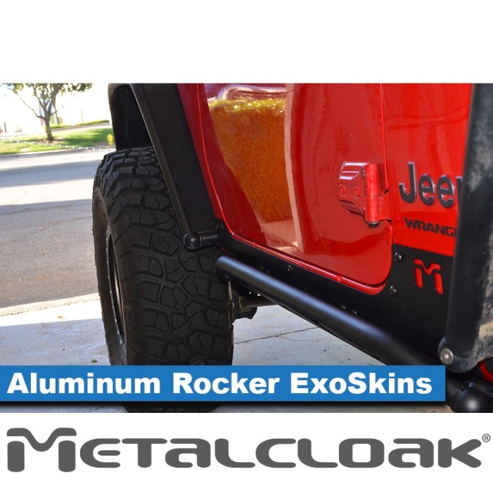 Aluminum Rocker ExoSkin, Pair, JL 2-Door METALCLOAK - view 3