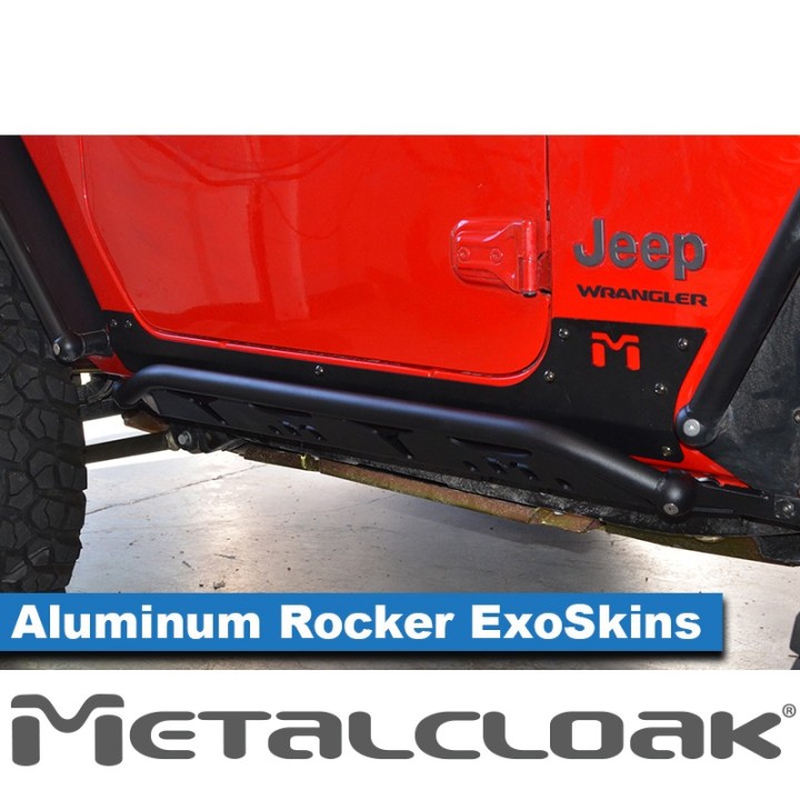 Aluminum Rocker ExoSkin, Pair, JL 2-Door METALCLOAK - view 4