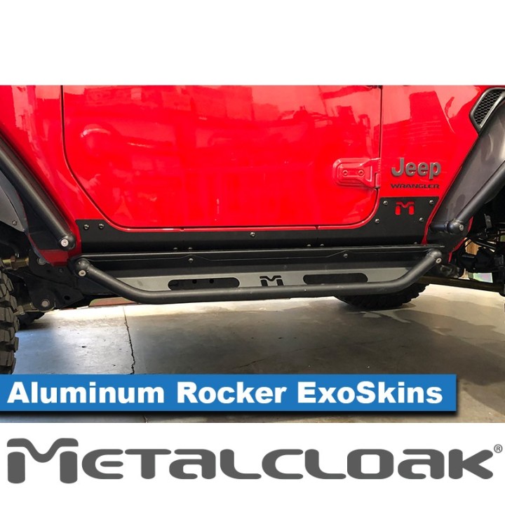 Aluminum Rocker ExoSkin, Pair, JL 2-Door METALCLOAK - view 5