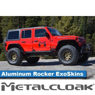 Aluminum Rocker ExoSkin, No Bolts, JL 4-Door / JT METALCLOAK - view 2