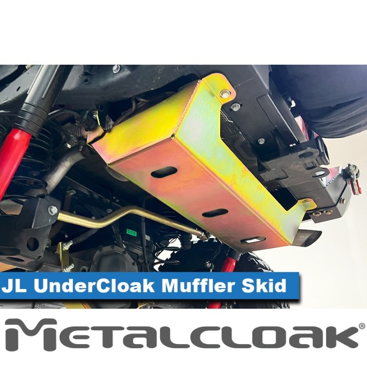 UnderCloak Muffler Skid, JL Wrangler 3.6L / 2.0L / 4xe METALCLOAK - view 2