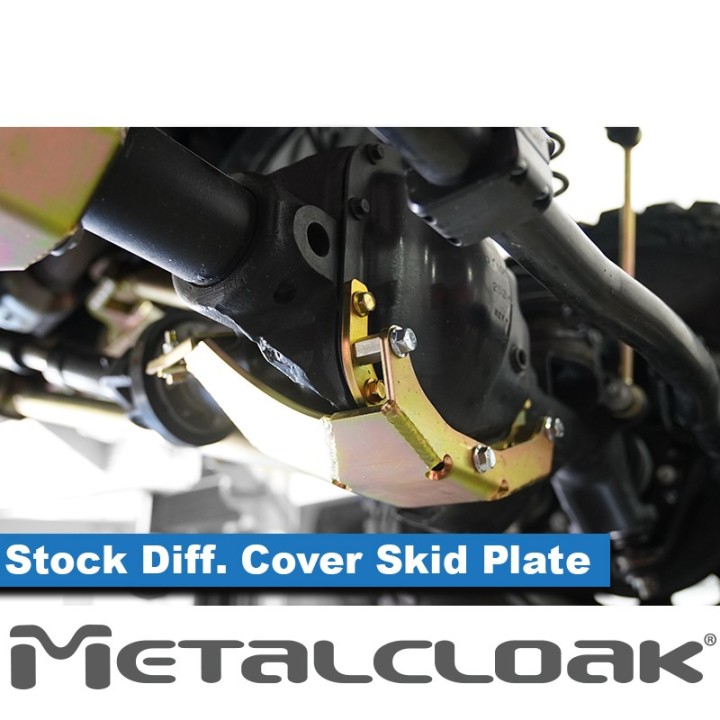 Stock Front Diff Cover Skid Plate, JL/JT Rubicon METALCLOAK - view 2