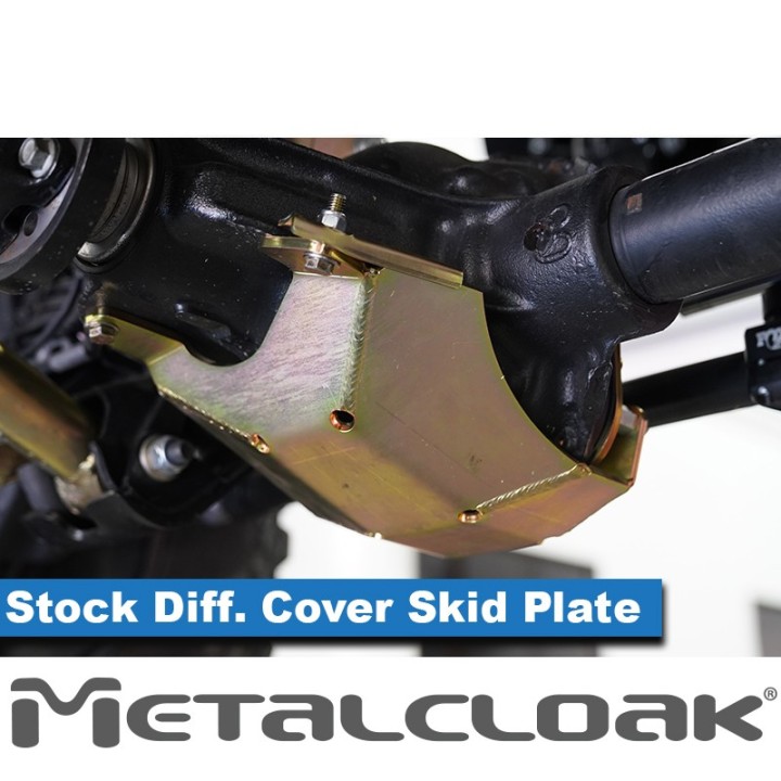 Stock Front Diff Cover Skid Plate, JL/JT Rubicon METALCLOAK - view 3