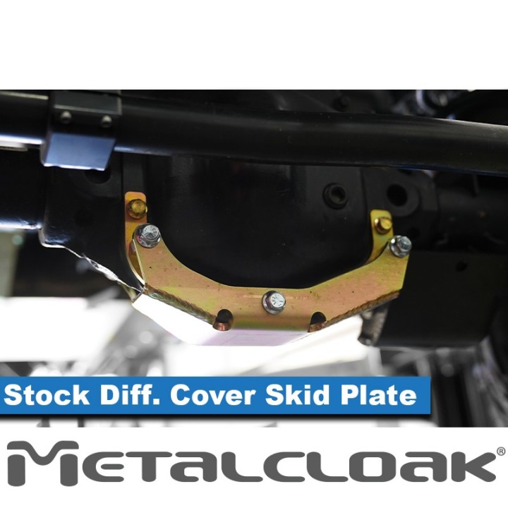 Stock Front Diff Cover Skid Plate, JL/JT Rubicon METALCLOAK - view 4