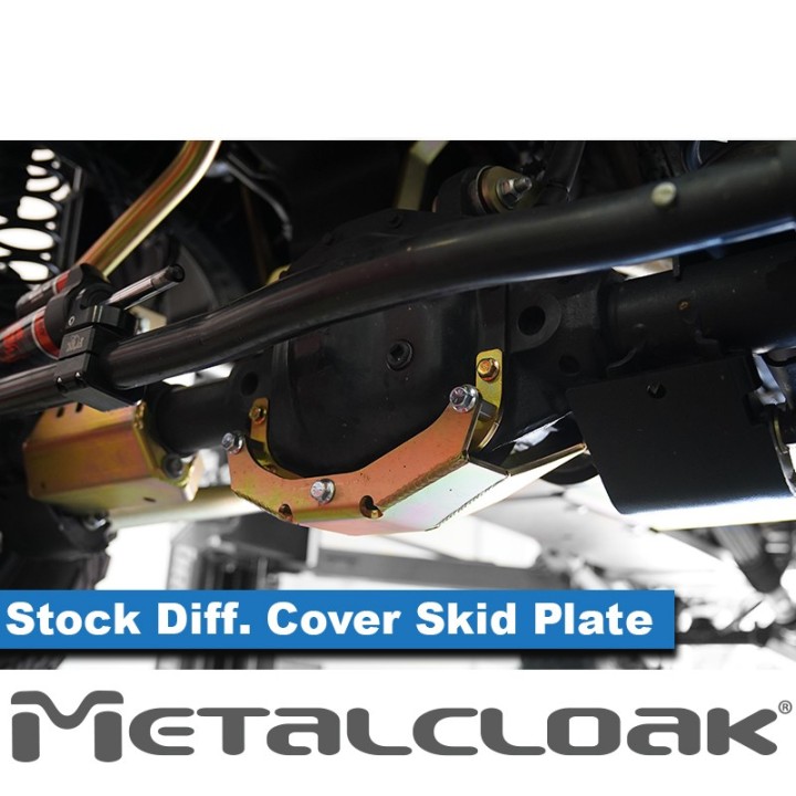 Stock Front Diff Cover Skid Plate, JL/JT Rubicon METALCLOAK - view 6
