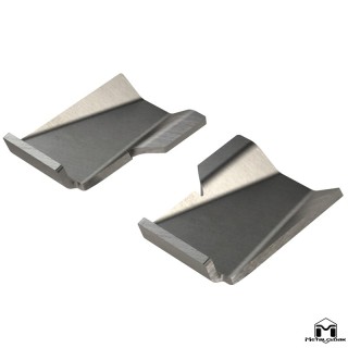 Lower Front Control Arm Weld-On Skid Plates, JL/JT METALCLOAK