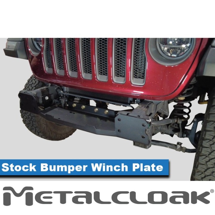 Stock Bumper Add-On Winch Plate, JL/JT METALCLOAK - view 3