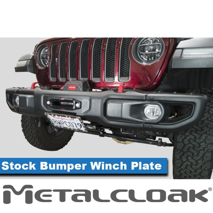 Stock Bumper Add-On Winch Plate, JL/JT METALCLOAK - view 4