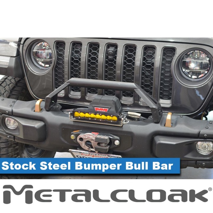Bull Bar Add-On for the Stock Steel Bumper, JL/JT METALCLOAK - view 3
