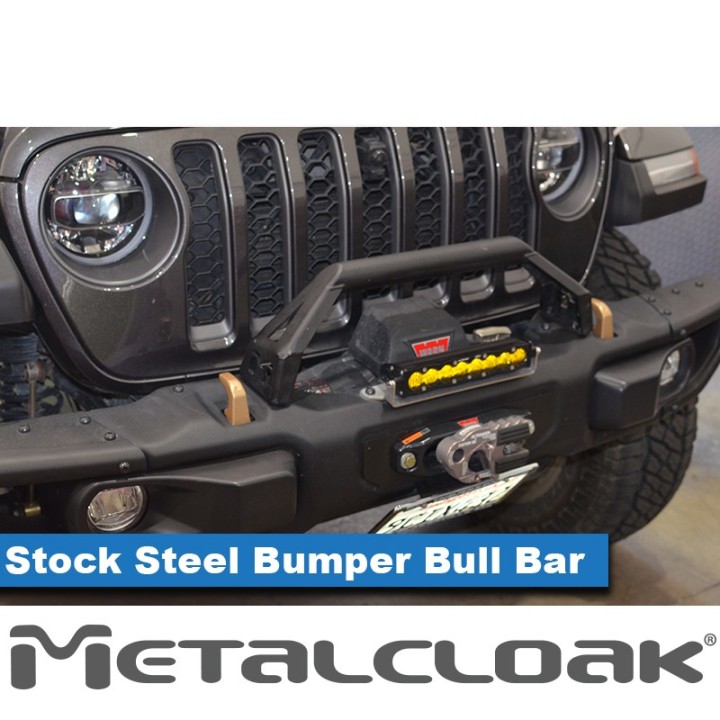 Bull Bar Add-On for the Stock Steel Bumper, JL/JT METALCLOAK - view 4