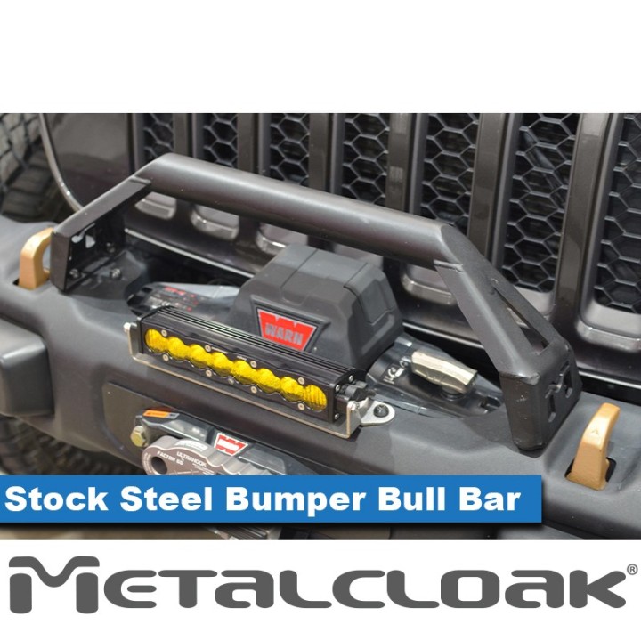 Bull Bar Add-On for the Stock Steel Bumper, JL/JT METALCLOAK - view 5