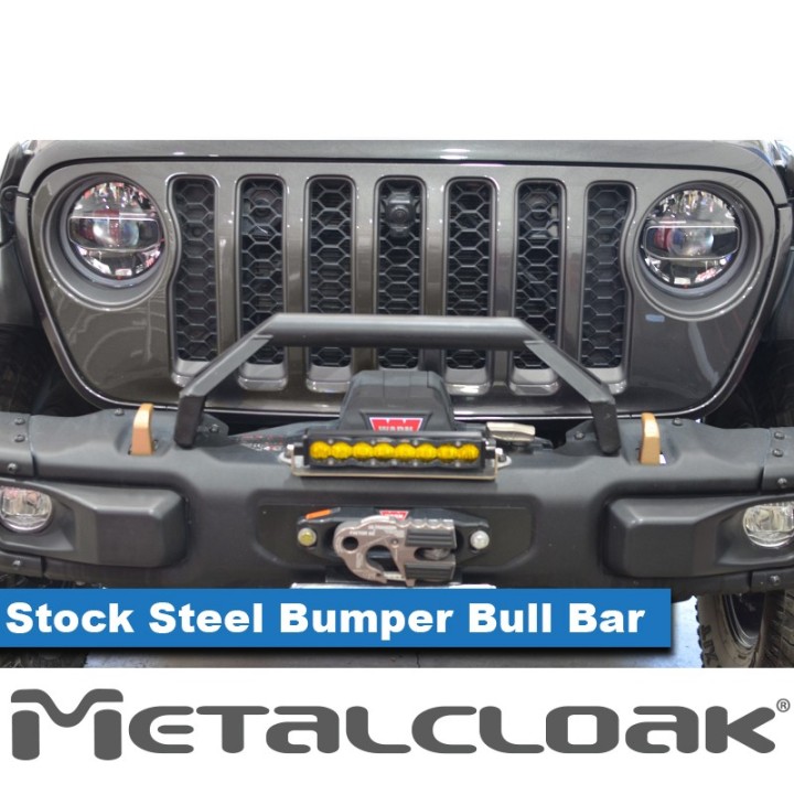 Bull Bar Add-On for the Stock Steel Bumper, JL/JT METALCLOAK - view 6
