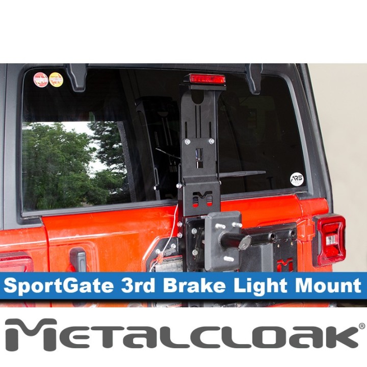 SportGate 3rd Brake Light Mount, JL Wrangler METALCLOAK - view 6
